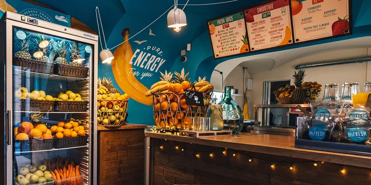 Dárkové vouchery do fresh bistra: čerstvé šťávy, smoothie a zmrzlinové šejky