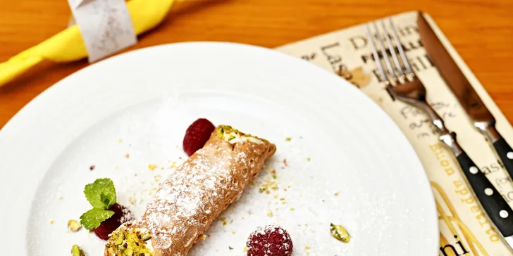 Pochutnejte si na italském menu: 3 chody pro 1 či 2 osoby u Staroměstského náměstí