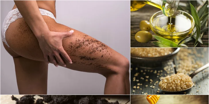 Rozmazlovací peelingová masáž s vůní horké čokolády nebo medu se skořicí