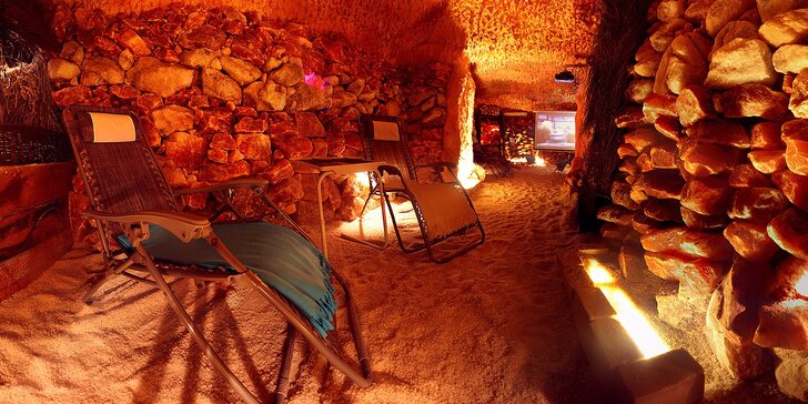 Privátní relaxace v pravé solné jeskyni až pro 7 osob