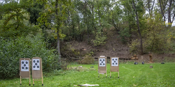 Dobrodružství na střelnici: 13 balíčků včetně dětského, až 20 zbraní