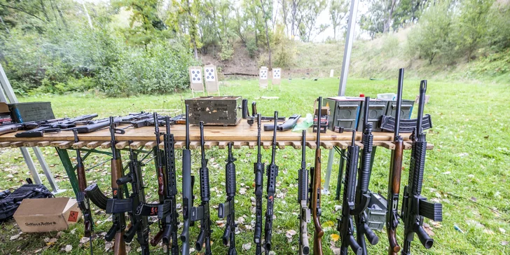 Dobrodružství na střelnici: 13 balíčků včetně dětského, až 20 zbraní