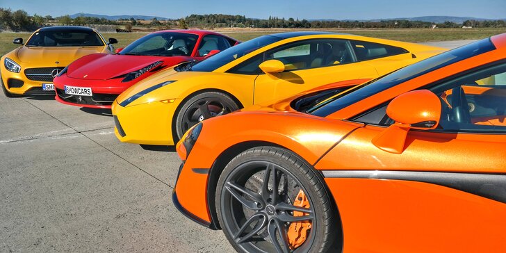 20minutová jízda v supersportu: osedlejte Ferrari, Porsche, Lamborghini a mnoho jiných