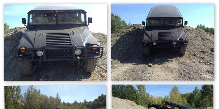 Dravá jízda na off-road polygonu s Hummerem H1