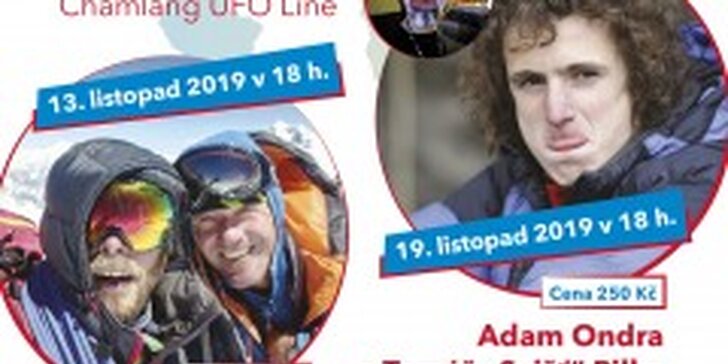 Horolezecký podzim v Ostravě: Přednášky autorů světového prvovýstupu a nejlepšího sportovního lezce světa