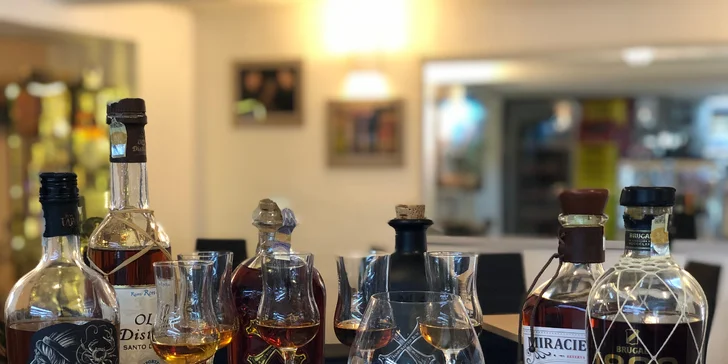 Degustace karibských rumů: 6 vzorků pro jednoho, dva i partu