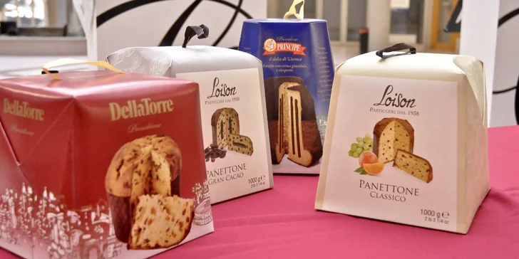 1 balení italské vánoční bábovky Panettone: na výběr několik druhů