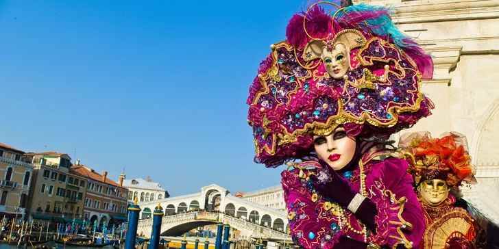Benátský karneval, nejkrásnější památky i plavba lodí: odjezdy z Moravy