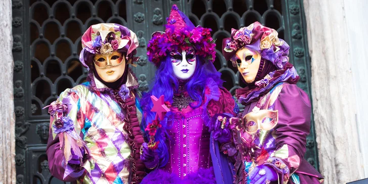 Benátský karneval, nejkrásnější památky i plavba lodí: odjezdy z Moravy