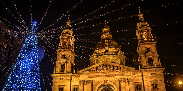 Do Budapešti vlakem: víkend s návštěvou vánočních trhů a 2 noci v hotelu