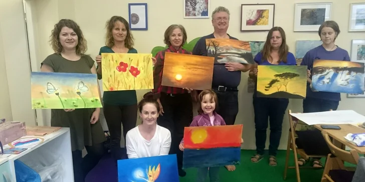 Výtvarné kurzy: workshop koláže i suchý pastel