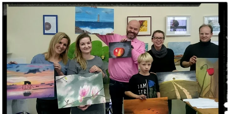 Výtvarné kurzy: workshop koláže i suchý pastel