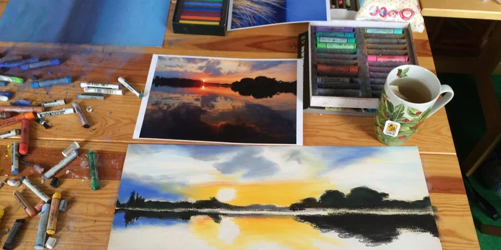 Výtvarné kurzy: workshop koláže i suchý pastel