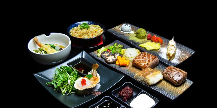 Jídlo jako show: Teppanyaki menu s masem i mořskými plody pro 2 osoby