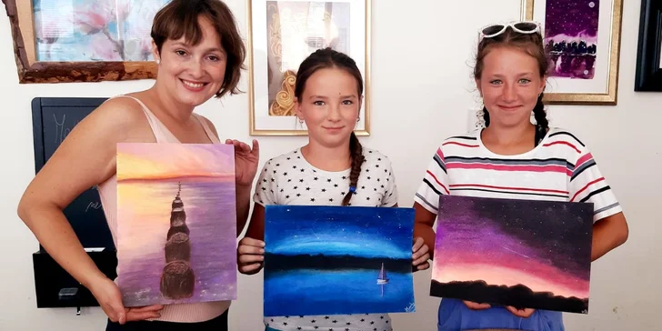 Výtvarné kurzy: workshop koláže i suchý pastel