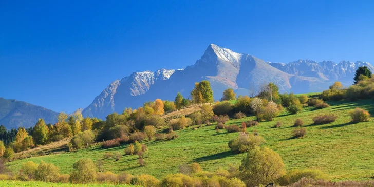 Pobyt v apartmánech na Liptově s výhledem na Kriváň, malým wellness a zahradou