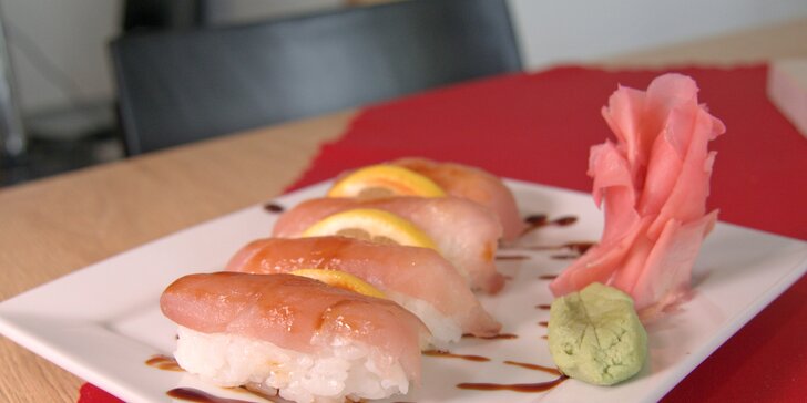 Set s 20 nebo 44 ks sushi u centra Havířova: s lososem, tuňákem i mangem