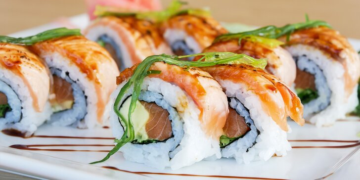 Set s 20 nebo 44 ks sushi u centra Havířova: s lososem, tuňákem i mangem