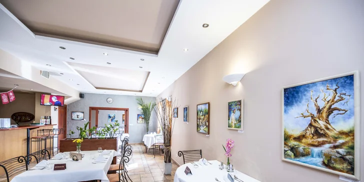 5chodové degustační menu se steakem Chateaubriand z býčí svíčkové pro 2 osoby