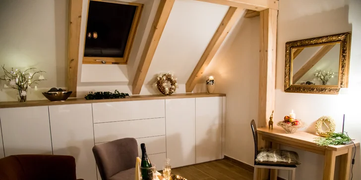 Absolutní romantika v luxusních apartmánech na pomezí Českého ráje