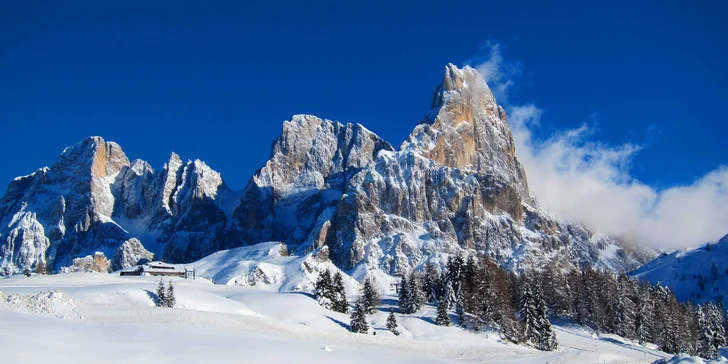 Lyžování v Dolomitech: 2 noci s polopenzí, doprava a 3denní skipas