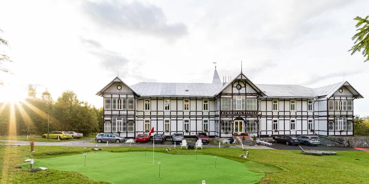 Pobyt v adult only hotelu s výhledem na Gerlachovský štít včetně polopenze