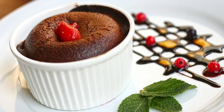 Svatomartinské 4chodové degustační menu pro 2 nebo pro 4: paštika, kaldoun, husí stehýnko a soufflé