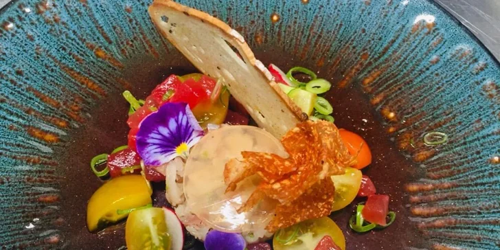 4chodové degustační menu podle výběru od oceňovaného šéfkuchaře