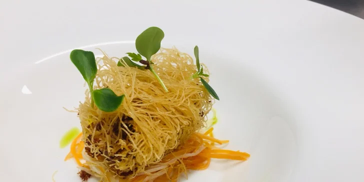 4chodové degustační menu podle výběru od oceňovaného šéfkuchaře