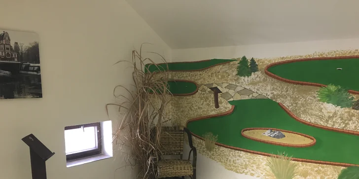Zábavný adventure minigolf pod střechou: 60 min. hry pro malé i velké
