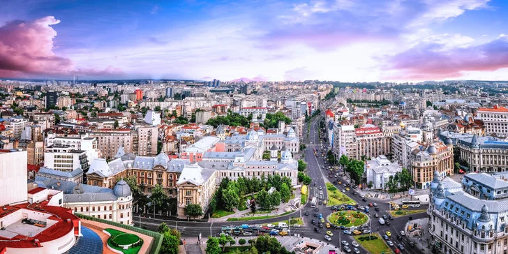 Prodloužený víkend v Bukurešti: 3* hotel, snídaně, letenky i průvodce