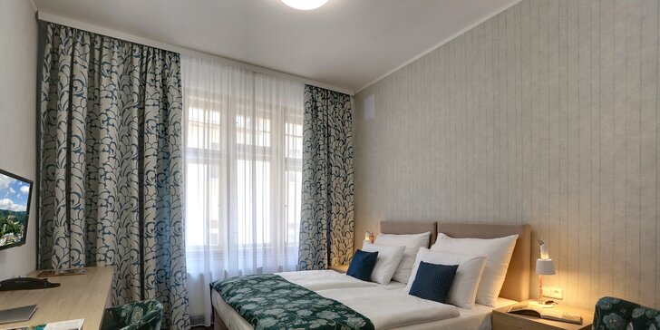 Relaxace v Karlových Varech: hotel přímo u kolonády, wellness a polopenze