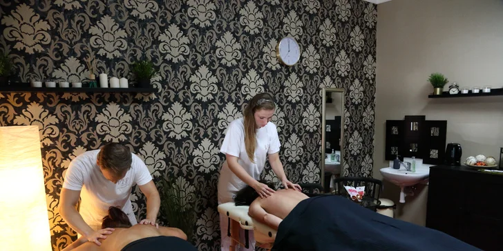 Intenzivní odpočinek a relaxace při masáži pro dva na 60 nebo 90 minut