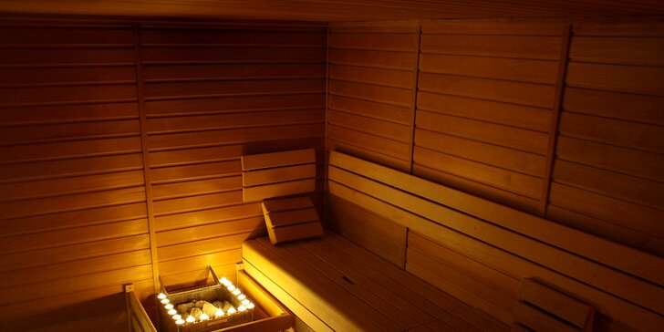 Privátní finská sauna pro dva nebo rodinu s dětmi