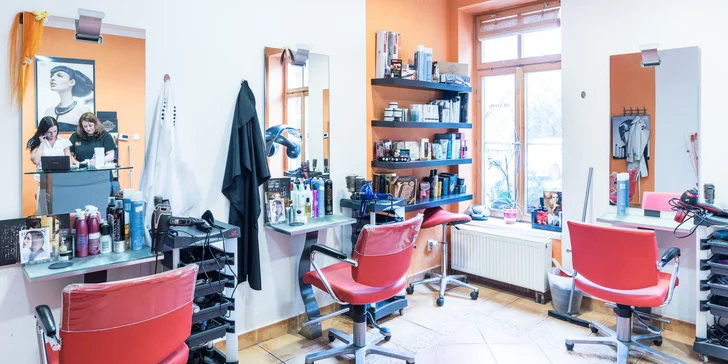 Nový účes: Barvení italskými barvami Orofluido, styling, foukaná i speciální regenerační maska