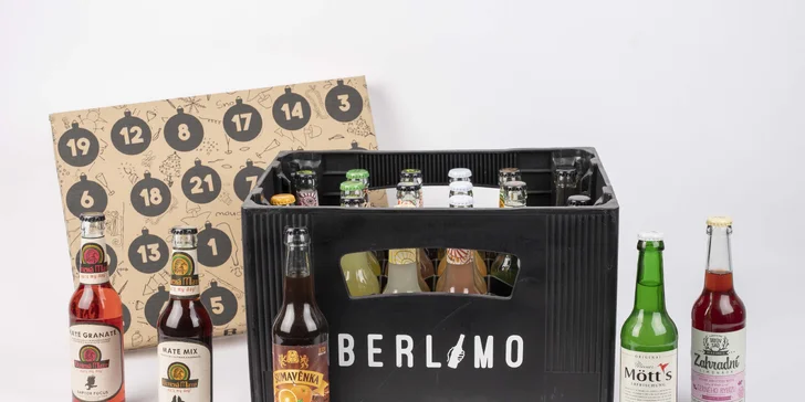 Bezobalový adventní kalendář s prémiovou limonádou, vč. bio varianty