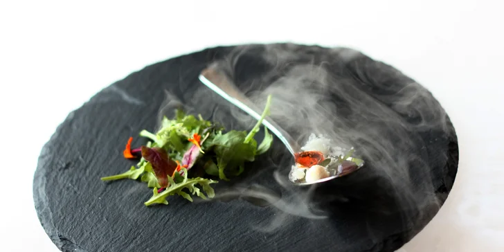Degustační menu o 11 chodech: hovězí carpaccio, rump steak i čokoládový fondant