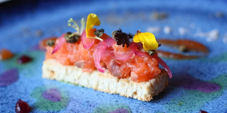 Degustační menu o 11 chodech: hovězí carpaccio, rump steak i čokoládový fondant
