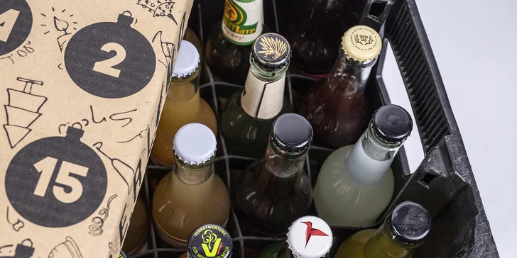 Bezobalový adventní kalendář s prémiovou limonádou, vč. bio varianty