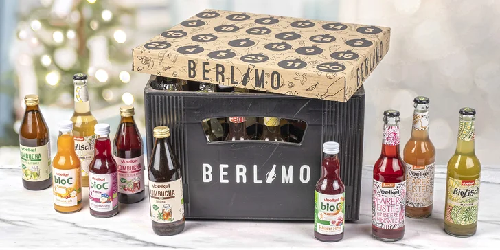Bezobalový adventní kalendář s prémiovou limonádou, vč. bio varianty