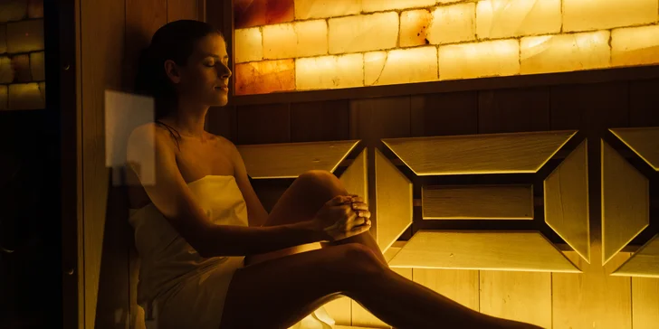 Privátní wellness pro 2 nebo 4 osoby: vířivka, sauna, sekt, ovoce i drinky