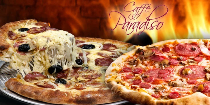 Dvě čerstvé pizzy dle vlastního výběru