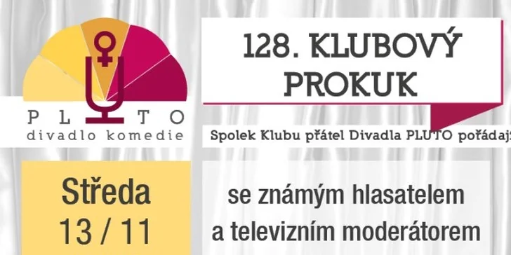 Vstupenka na Klubový prokuk s Alexandrem Hemalou v Divadle Pluto