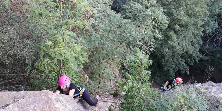 Zážitkový kurz Via ferrata lezení vč. instruktáže na břehu řeky Lužnice