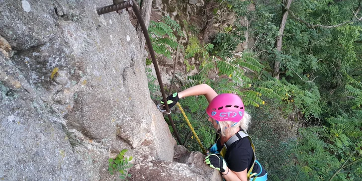 Zážitkový kurz Via ferrata lezení vč. instruktáže na břehu řeky Lužnice