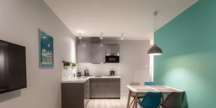 Pobyt v Gdaňsku na břehu řeky: vybavený apartmán se snídaní a wellness