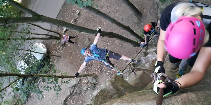 Zážitkový kurz Via ferrata lezení vč. instruktáže na břehu řeky Lužnice