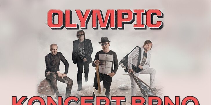 Vstupenka na koncert legendární rockové skupiny Olympic v Brně