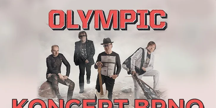 Vstupenka na koncert legendární rockové skupiny Olympic v Brně