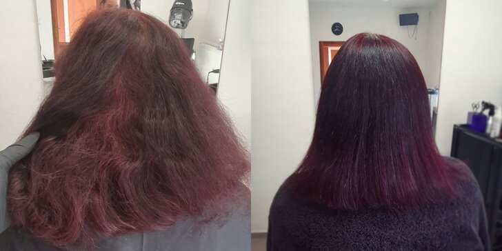 Dámský střih a barvení italskými barvami pro všechny délky vlasů vč. masáže hlavy